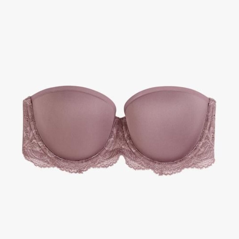 ThirdLove 24/7 Classic Purple Wear With/Without Straps 34C Straps in reg & clear